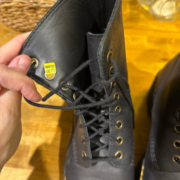 Dr. Martens Black Leather Boots - Picture 2 of 6